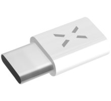 FIXED redukce pro nabíjení a datový přenos z microUSB na USB Type-C 2.0, bílá_771552359