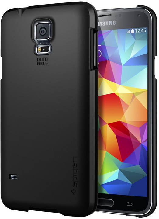 Spigen Ultra Fit, smooth black pro Galaxy S5_390727745