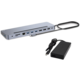 i-tec dokovací stanice USB-C Metal Ergonomic, 3x 4K Display, PD 100W + i-tec Universal Charger 100 W_2028362572