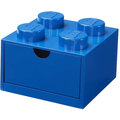 Stolní box LEGO, se zásuvkou, malý (4), modrá
