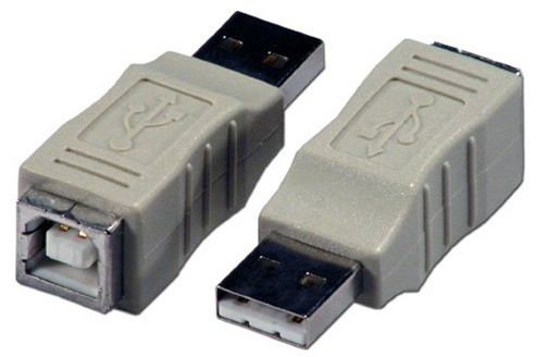 PremiumCord USB redukce A-B, Male/Female