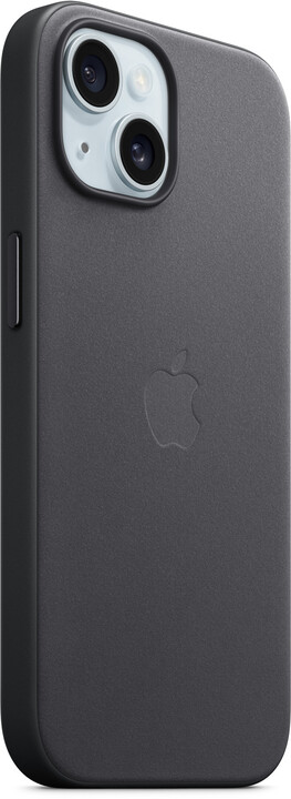 Apple kryt z tkaniny FineWoven s MagSafe na iPhone 15, černá_1827534241