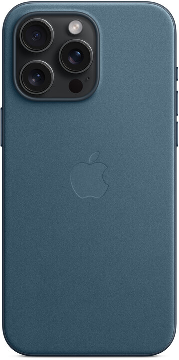 Apple kryt z tkaniny FineWoven s MagSafe na iPhone 15 Pro Max, tichomořsky modrá_2005173584