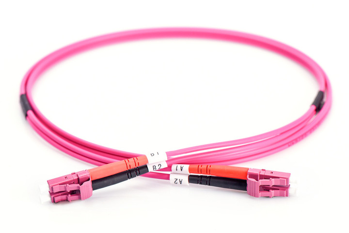 Digitus Fiber Optic Patch Cord, LC/LC Multimode 50/125 µ, OM4, Duplex, 5m