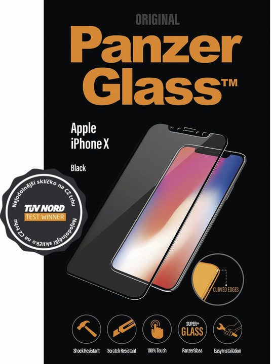 PanzerGlass Premium Privacy pro Apple iPhone X / XS, černé_850462857
