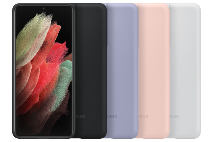 Samsung silikonový kryt pro Samsung Galaxy S21 Ultra, růžová