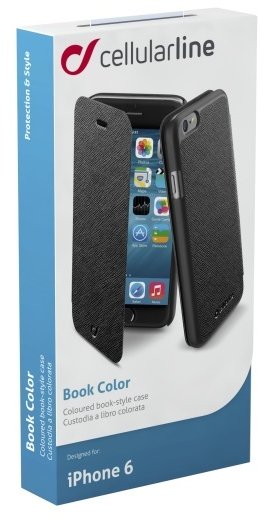CellularLine pouzdro Book Color pro iPhone 6, černá_1584405737