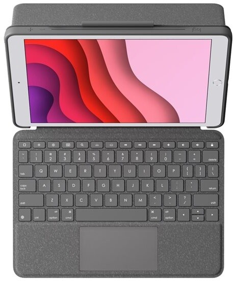 Logitech ochranný kryt s klávesnicí Combo Touch pro Apple iPad (7.generace, 8.generace), CZ, černá_1479368283