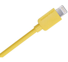 Remax USB datový kabel s lightning konektorem pro iPhone 5/6, 1m, žlutá_1344346294