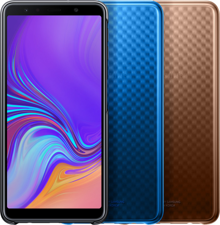 Samsung pouzdro Gradation Cover Galaxy A7 (2018), gold_492745687