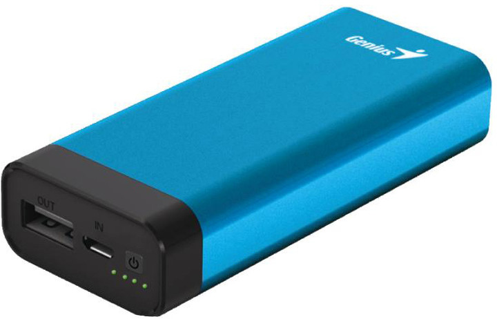 Genius powerbank ECO-u527, 5200 mAh, modrá_1130970727