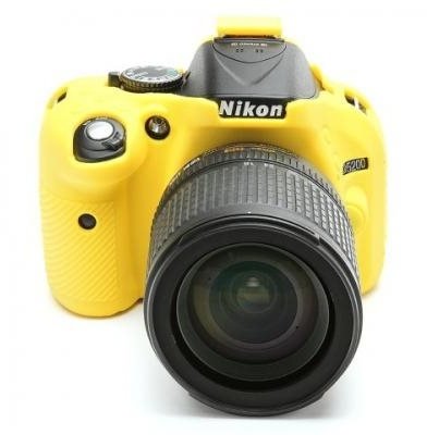 Easy Cover silikonový obal pro Nikon D5200, žlutá_1801724402