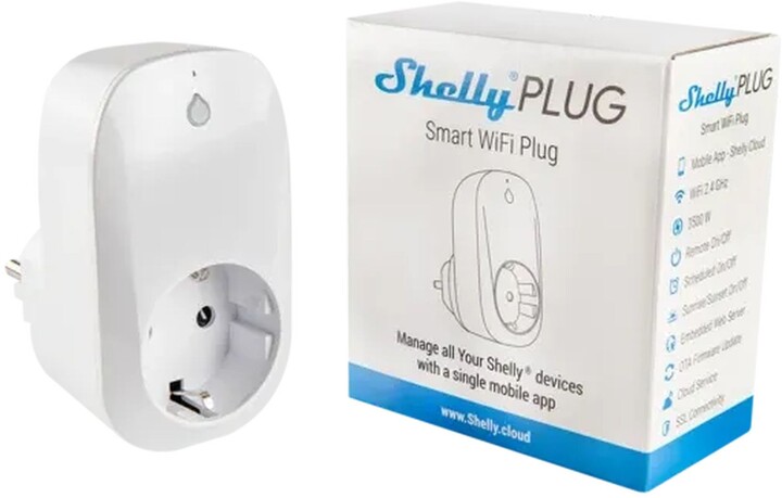 Shelly Plug, zásuvka 16 A s měřením spotřeby, WiFi_521476587