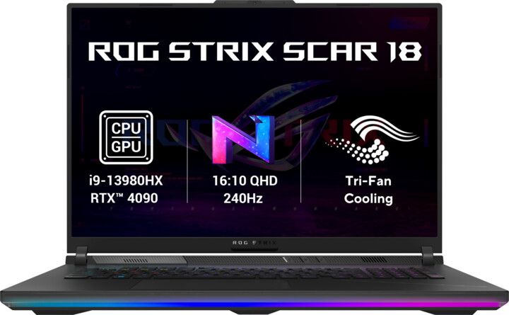 ASUS ROG Strix SCAR 18 (2023) G834, černá_2102030784