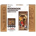 Stavebnice RoboTime miniatura domečku Knihkupectví, zarážka na knihy, dřevěná, LED_471030398