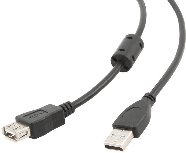 Gembird CABLEXPERT kabel USB A-A 3m 2.0 prodlužovací HQ s ferritovým jádrem_475146540