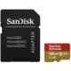SanDisk Micro SDXC Extreme 128GB 160MB/s A2 UHS-I U3 V30 pro akční kamery + SD adaptér O2 TV HBO a Sport Pack na dva měsíce