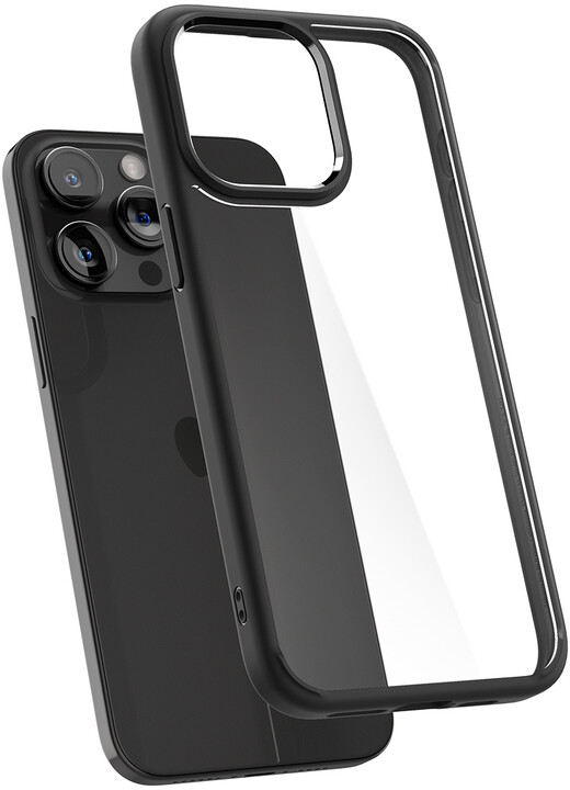 Spigen ochranný kryt Ultra Hybrid pro Apple iPhone 15 Pro, transparentní, černý okraj_39465556