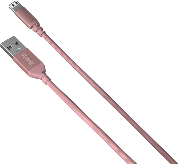YENKEE YCU 611 USB / lightning 1m, růžový_308894461