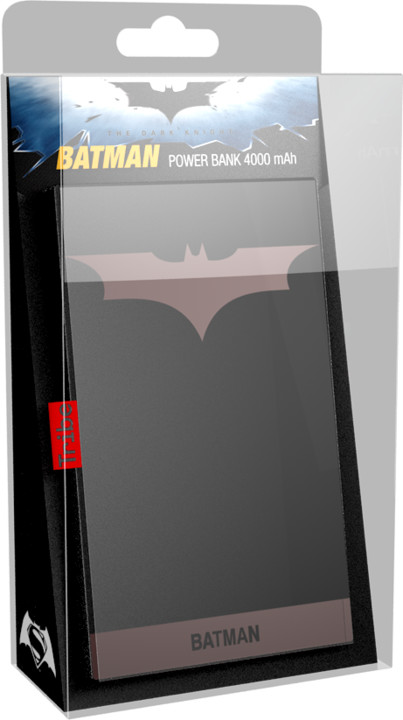Tribe DC Movie Batman 4000mAh Power Bank - Černá_1431288881