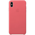 Apple kožený kryt na iPhone XS Max, pivoňkově růžová