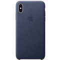 Apple kožený kryt na iPhone XS Max, půlnočně modrá