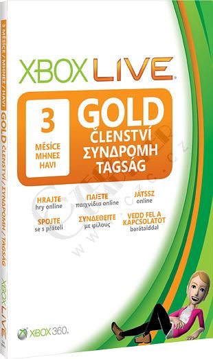 XBOX 360 Live 3 months Gold Card_273634190