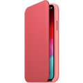 Apple kožené pouzdro Folio na iPhone XS, pivoňkově růžová_265831330