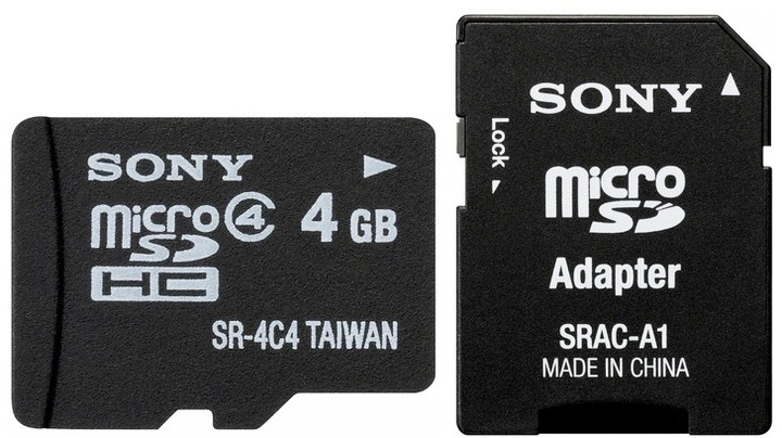 Sony Micro SDHC 4GB Class 4_911050358