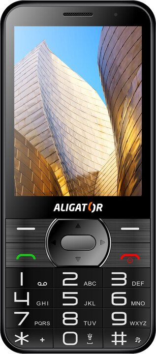 Aligator A900 Senior, Black + nabíjecí stojánek