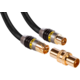 Monster koaxiální anténní kabel s masivními konektory pokovenými 24 karátovým zlatem, 3m