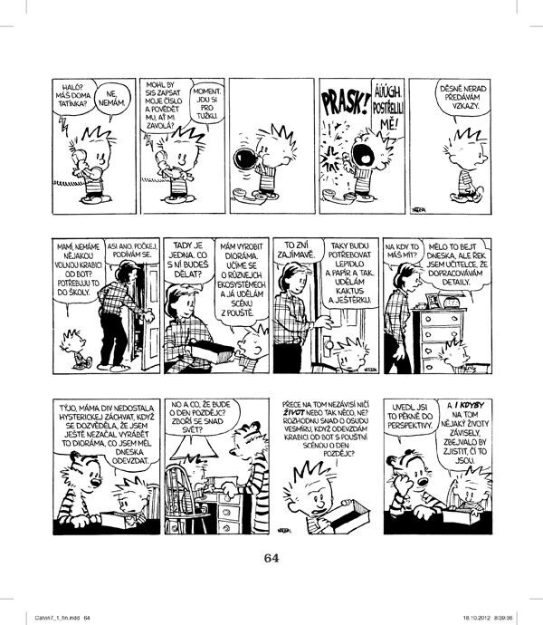 Komiks Calvin a Hobbes: Útok vyšinutých zmutovaných zabijáckých obludných sněhuláků, 7.díl_129893523