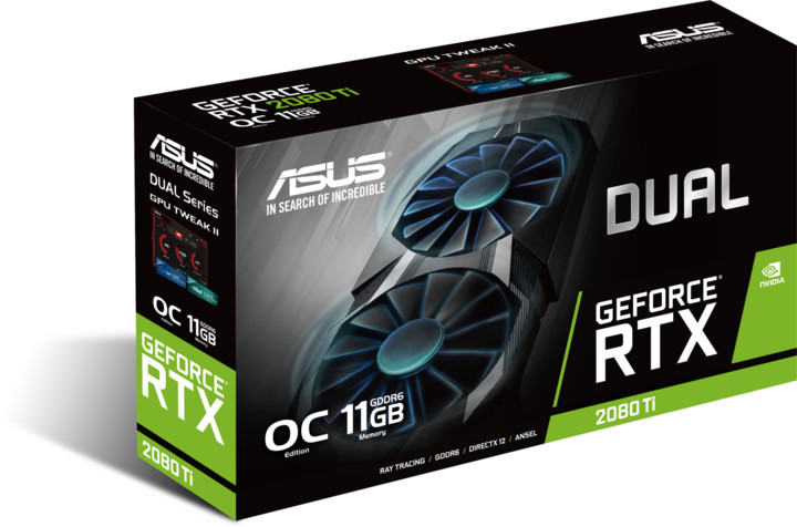 ASUS GeForce DUAL-RTX2080TI-O11G, 11GB GDDR6_401144275