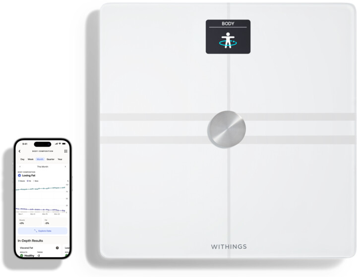 Withings Body Comp Complete Body Analysis Wi-Fi Scale - White_891664874