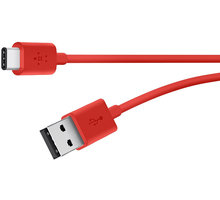 Belkin USB 2.0 USB-C to USB A, 1,8m, červený_744230800