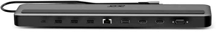 Acer dokovací stanice USB-C Minidock 13v1, 3x USB-A, 2x HDMI, DP, VGA, RJ45, SD/TF, Jack,_731329535