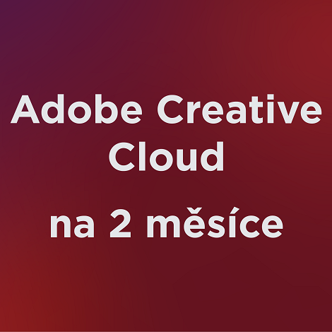 Dvouměsíční členství ve službě Adobe Creative Cloud