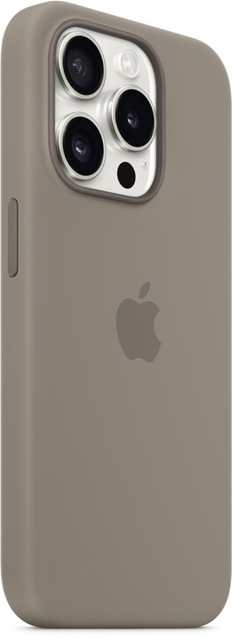 Apple Silikonový kryt s MagSafe pro iPhone 15 Pro, jílově šedá_1430728234