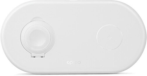 EPICO bezdrátová nabíječka pro Apple Watch a iPhone s adaptérem v balení, bílá_265980756