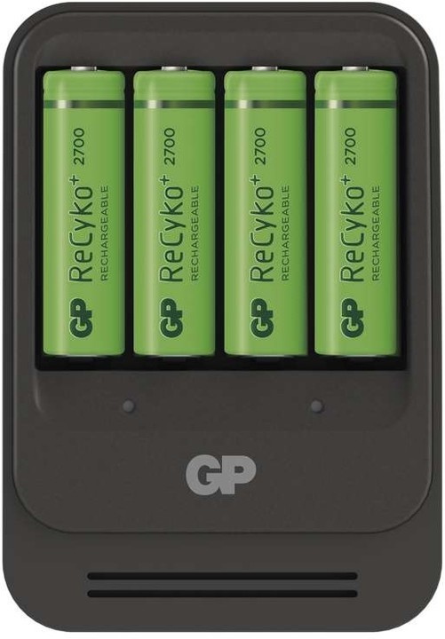 GP PB570 nabíječka + 4x AA Recyko+ 2700, 7hod_79798333