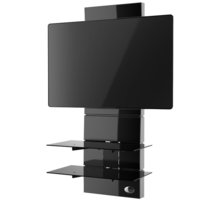 Meliconi 488300 GHOST DESIGN 3000 Sestava pro TV a komponenty k instalaci na zeď, černá_1716534114