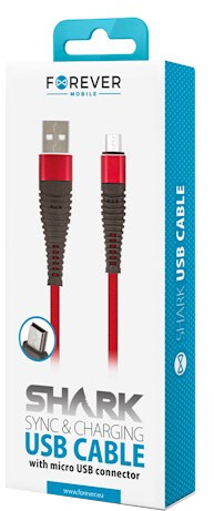 Forever datový kabel micro USB, červená_1452910695
