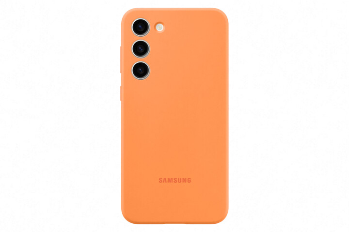 Samsung silikonový zadní kryt pro Galaxy S23+, oranžová_1096110258
