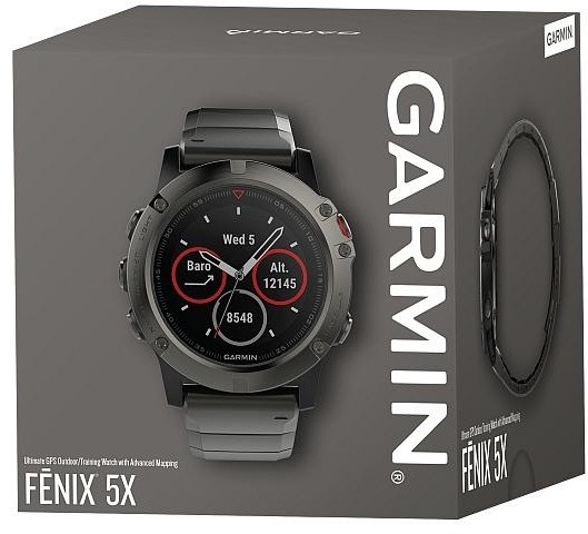 Garmin fenix5X Sapphire Gray Optic, kovový pásek_57249668