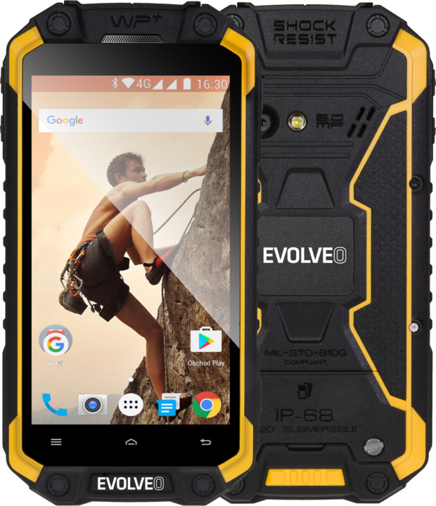 Evolveo StrongPhone Q9 LTE, žluto/černá_122347674