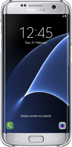 Samsung EF-QG935CS Clear Cover Galaxy S7e, Silver_1946784412