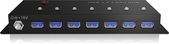 ICY BOX IB-AC677, 7x USB 3.0, černý_2133437310