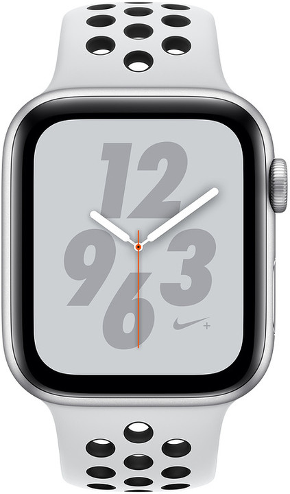 Apple Watch Nike+ Series 4, 40mm, pouzdro ze stříbrného hliníku/černý řemínek_1315769203