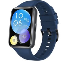 FIXED silikonový řemínek pro Huawei Watch FIT 2, modrá FIXSSTB-1055-BL