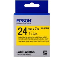 Epson LabelWorks LK-6YBVN, páska pro tiskárny etiket, 24mm, 7m, černo-žlutá C53S656021